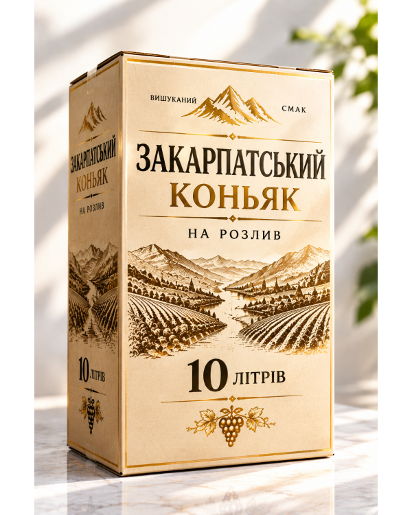Коньяк Закарпатський 10 л на розлив